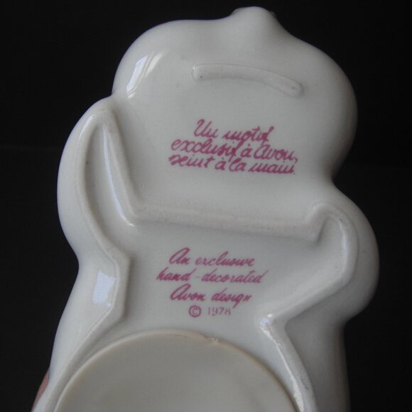 Vintage 1978 Avon Ceramic "Sleeping Pig" Pomander Potpourri Holder Brazil - Picture 5 of 7